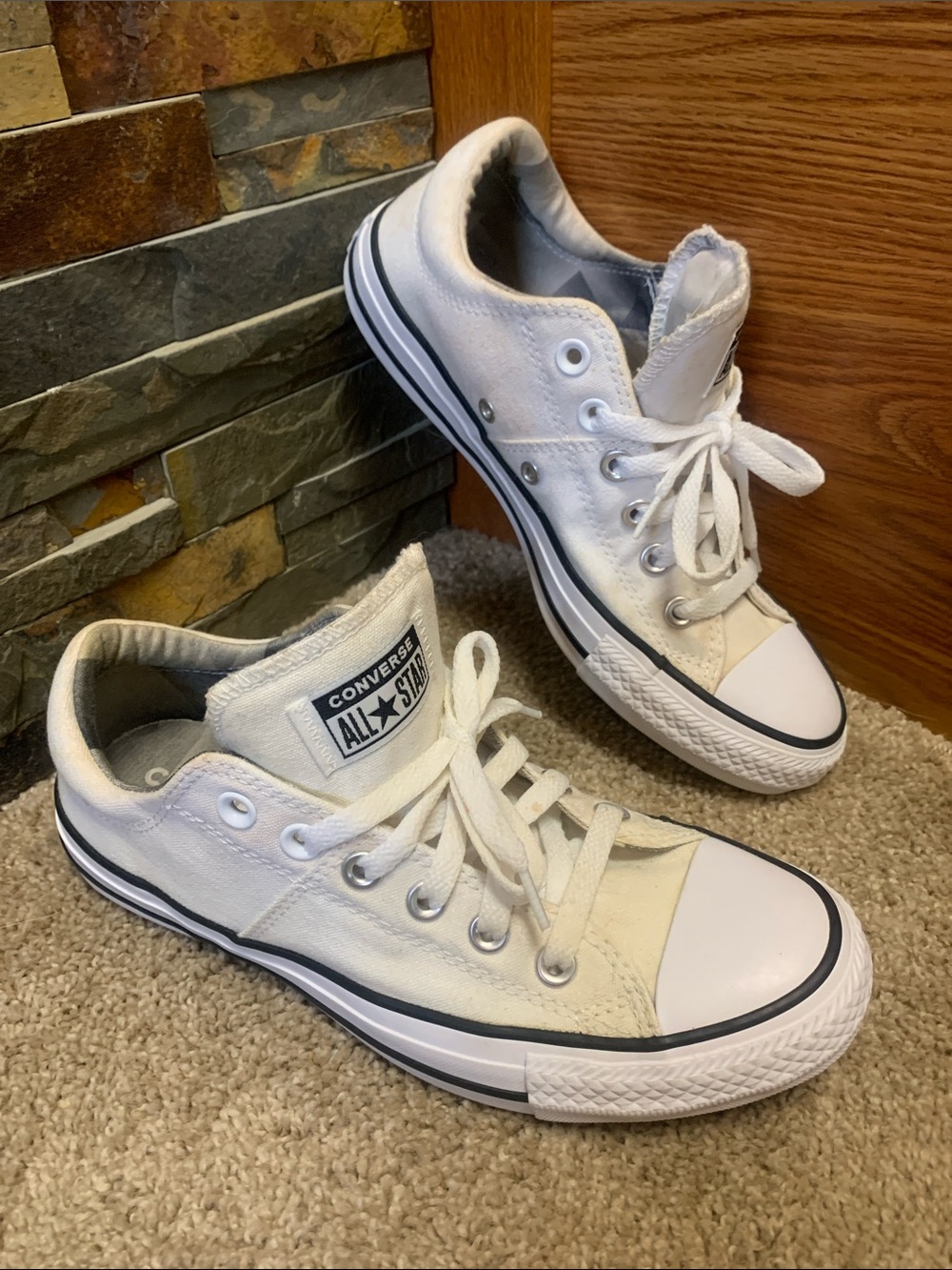 Converse Low-Top Sneakers with Black Trim back to school